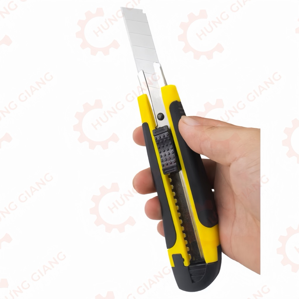 Dao Dọc Giấy Bosi lưỡi 18mm Dùng Văn Phòng, Cắt Dây Điên, Bìa Cứng