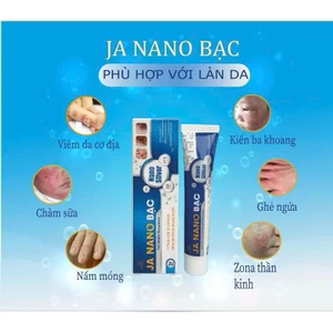 Kem Bôi Nấm Ngứa Viêm Da JA NANO BẠC - Hỗ Trợ Vảy Nến, Viêm Da Cơ Địa, Chàm Da, Da Tiết Bã, Nấm Da, Hắc Lào, Á Sừng