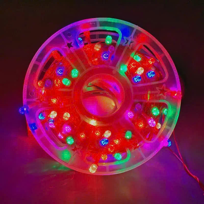 Đèn LED Hạt Gạo Dài 35m 40m 100m Màu Đỏ Vàng Ánh Sáng Nhiều Màu Trang Trí Lễ Tết Decor Không Gian