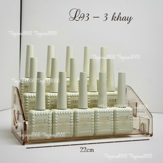 Kệ Mika Trưng Bày Sơn Nail Tone Cà Phê L93 |3–6 Tầng | Hot Trend Trang Trí Tiệm Nail