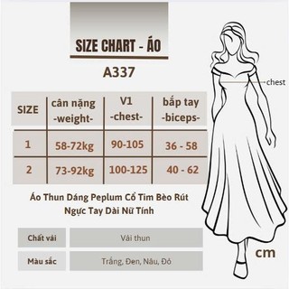 Áo Bigsize Nữ Cổ Bèo Tay Dài Dáng Xòe, Chất Liệu Mềm Nhẹ Không Nhăn, Che Khuyết Điểm 58-92kg A337