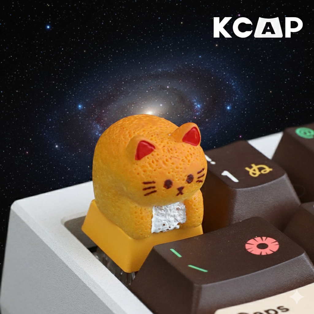 Keycap Mèo Con Bánh Mì Nướng | KCAP - World of keycaps