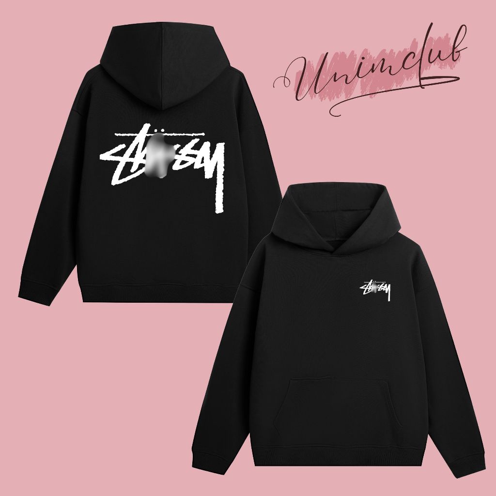 Áo Hoodie Stusxy Áo Dài Tay Thu Đông UnimStore Phong Cách Streetwear Vải Nỉ Chân Cua 350gsm