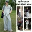 Quần Jean Nam FABUMAN ống rộng 33cm Phong Cách Hàn Quốc chất bò RIN Form suông denim BIGSIZE
