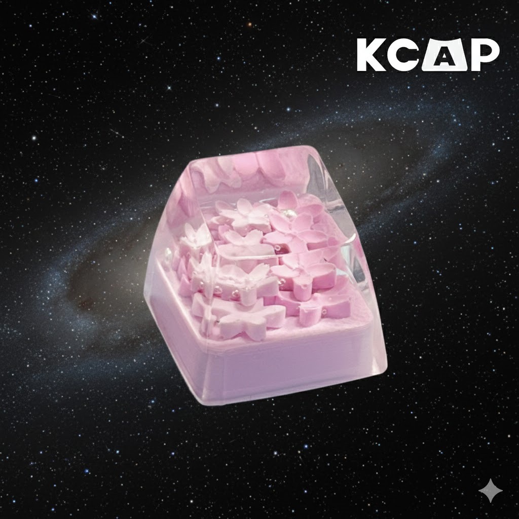 Keycap Resin Hoa Anh Đào Pastel | KCAP - World of Keycaps