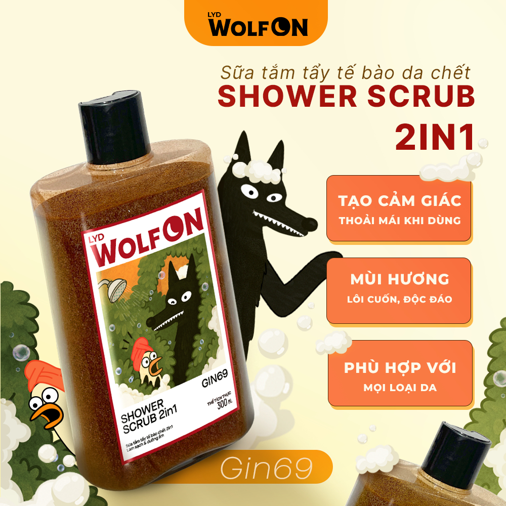Set Quà Tặng Bạn Trai NGƯU MA VƯƠNG LYD Wolf ON - Sữa Tắm, Xịt Khử Mùi, Dung Dịch Vệ Sinh Nam
