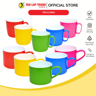 Tách nhựa nguyên sinh 2 màu Tân Lập Thành Sản phẩm chất lượng, nhà nhà thịnh vượng,  cốc/ly bền đẹp