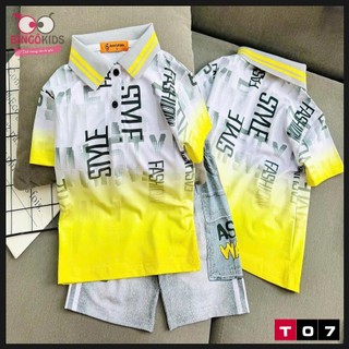 Đồ bộ quần ngắn áo ngắn tay chất thun lạnh in 3D bé trai họa tiết thời trang độc đáo