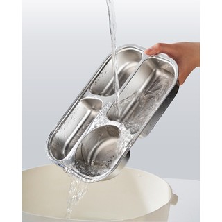Khay Đựng Thức Ăn Inox 304 Cao Cấp Cho Bé Và Văn Phòng Bền Đẹp An Toàn Dễ Vệ Sinh
