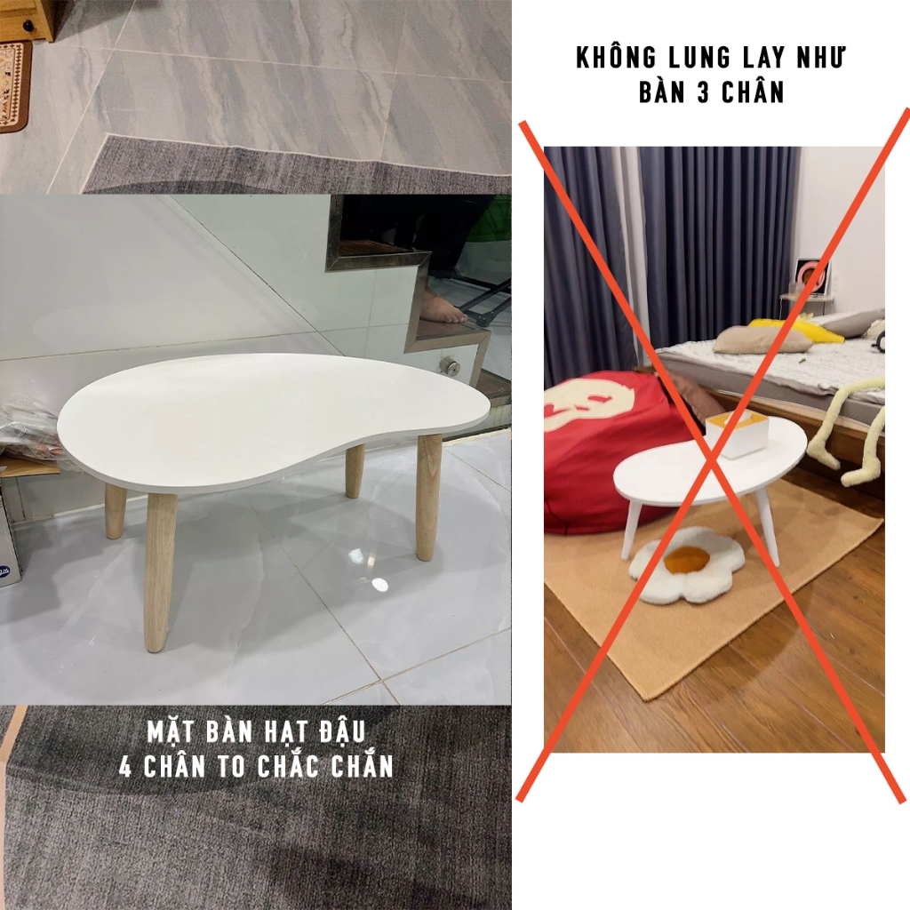 Bàn hạt đậu chống gù, bàn học ngồi bệt cực kì chắc chắn, bàn trà sofa đặt vào sofa sang trọng