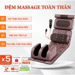 Đệm massage toàn thân - Máy massage lưng và cột sống, cổ, vai, gáy, chân - Đệm ghế matxa 20 bi chính hãng có hồng ngoại — ảnh 1
