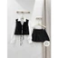 Set Áo Tơ Dáng Babydoll Hàng 2 Lớp Mix Quần Siêu Xinh, Set Bộ Đồ Nữ Áo Voan Bèo Tay Loe Sang Chảnh