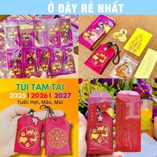 [ĐÃ KHAI QUANG] Túi Giải Tam Tai Tránh Hạn Cho tuổi HỢI - MÃO - MÙI Năm 2026 2027 Để Túi Xách, Bóp Ví