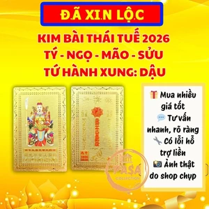 Thẻ Kim Bài Thái Tuế 2026 Cho Người Tuổi Tí - Sửu - Mão - Ngọ - Dậu Bỏ Bóp Ví
