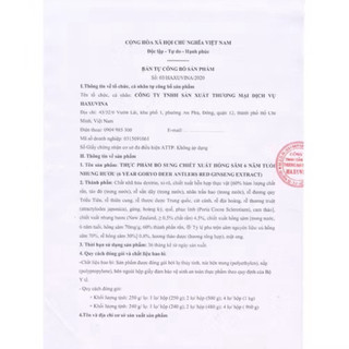 CAO HỒNG SÂM NHUNG HƯOU HÀN QUỐC HỘP 2 LỌ