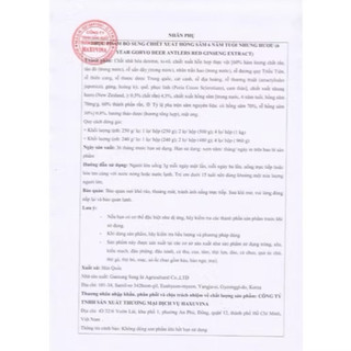 CAO HỒNG SÂM NHUNG HƯOU HÀN QUỐC HỘP 2 LỌ