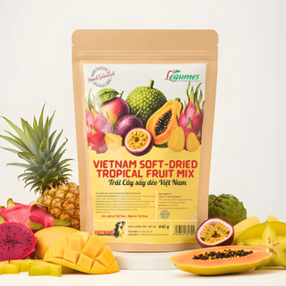 Trái Cây Sấy Dẻo Việt Nam 440g – Vietnam Soft-Dried Tropical Fruit Mix – Légumes