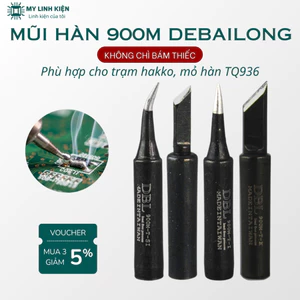 Mũi hàn thiếc đầu mỏ hàn 936 , mũi hàn 900M Debailong gia nhiệt nhanh độ bền cao.