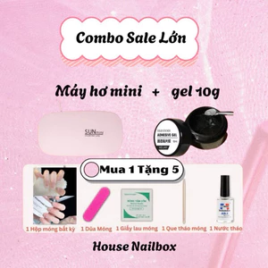 Combo Máy Gắn Nail Box Mini Tại Nhà - Nhanh Gọn Tiện Lợi Dễ Sử Dụng