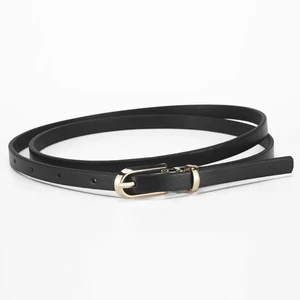 Thắt lưng Da Dây PU Bản Nhỏ 1cm nhiều màu B11 Dây Nịt Nữ khóa đơn giản thanh lịch Phong cách Hàn Quố