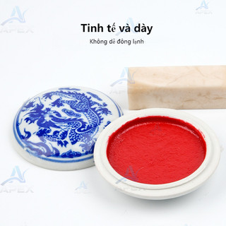 Mực Chu Sa Thanh Long Cao Cấp - Ấn Dấu Thư Pháp An Toàn Không Mùi，Mực chu sa ấn niêm phong