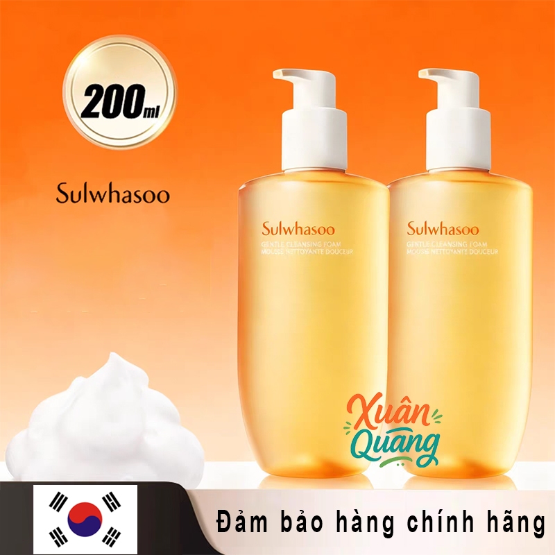 （Nhập khẩu nguyên bản）Bọt rửa mặt Sulwhasoo Gentle Cleansing Foam 200ml
