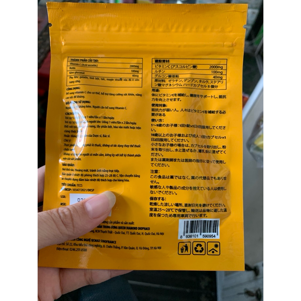 ✅[Chính Hãng] vitamin c pluzz 2000mg, hỗ trợ sáng da, tăng đề kháng, túi 30 viên (date mới)