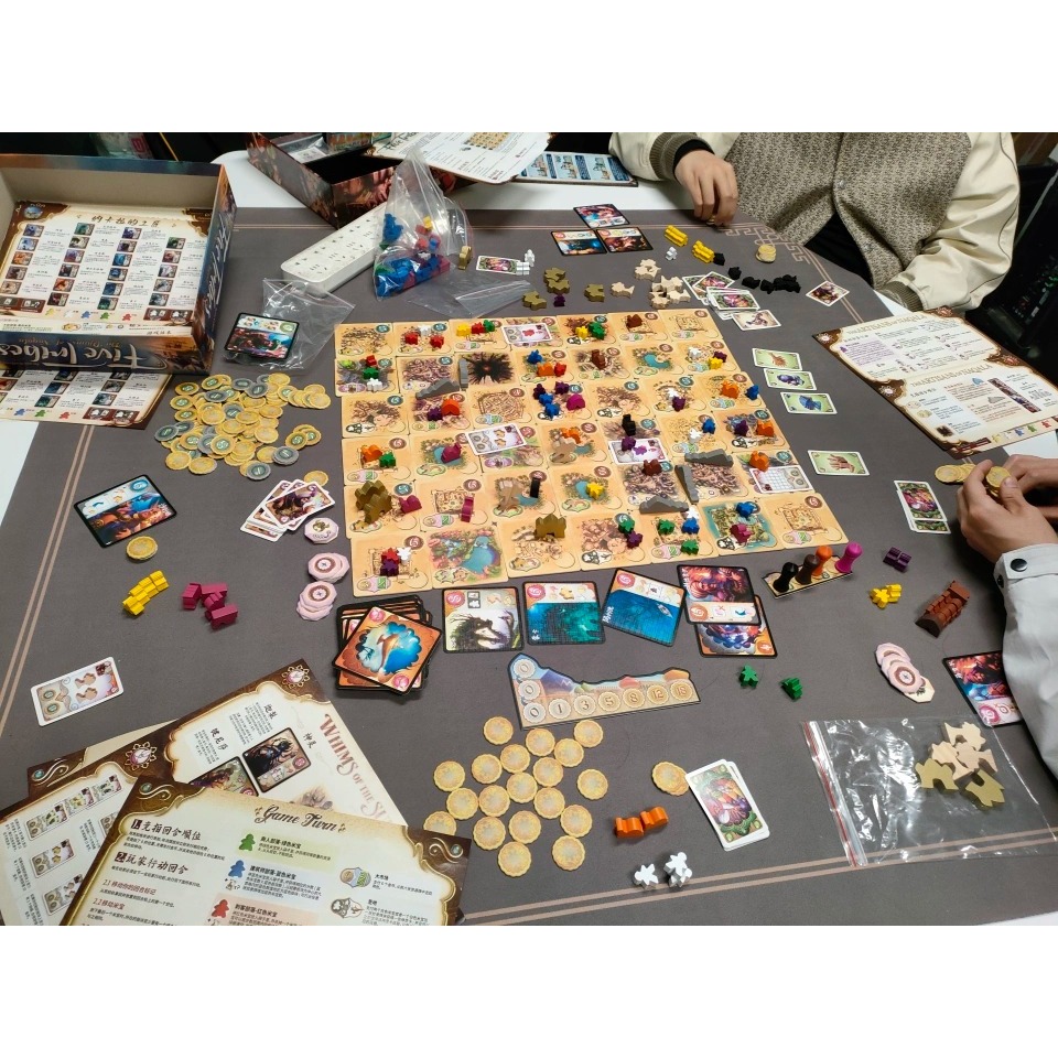 Boardgame Five Tribes + 3 Expansions bản Trung kèm luật tiếng Anh