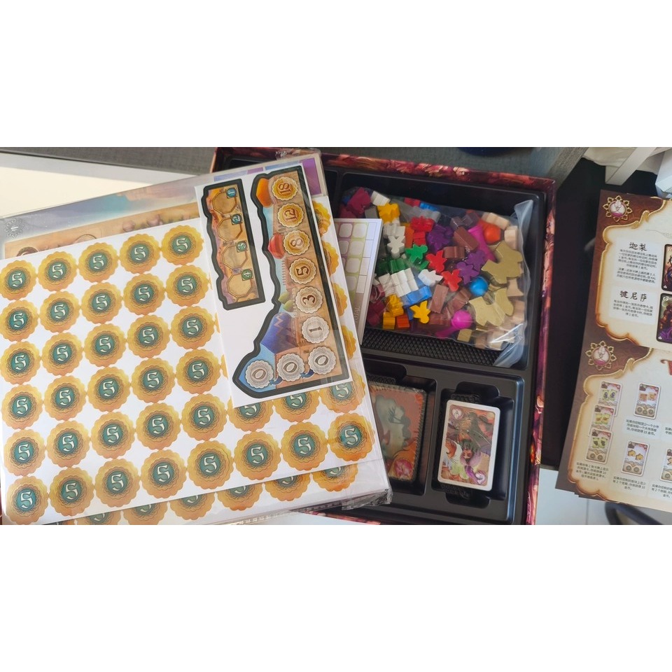 Boardgame Five Tribes + 3 Expansions bản Trung kèm luật tiếng Anh