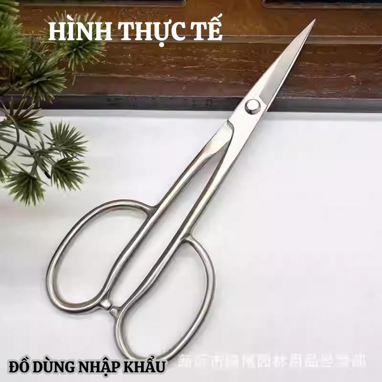 Kéo cắt tỉa cành cây bằng thép trắng đúc nguyên khối không gỉ