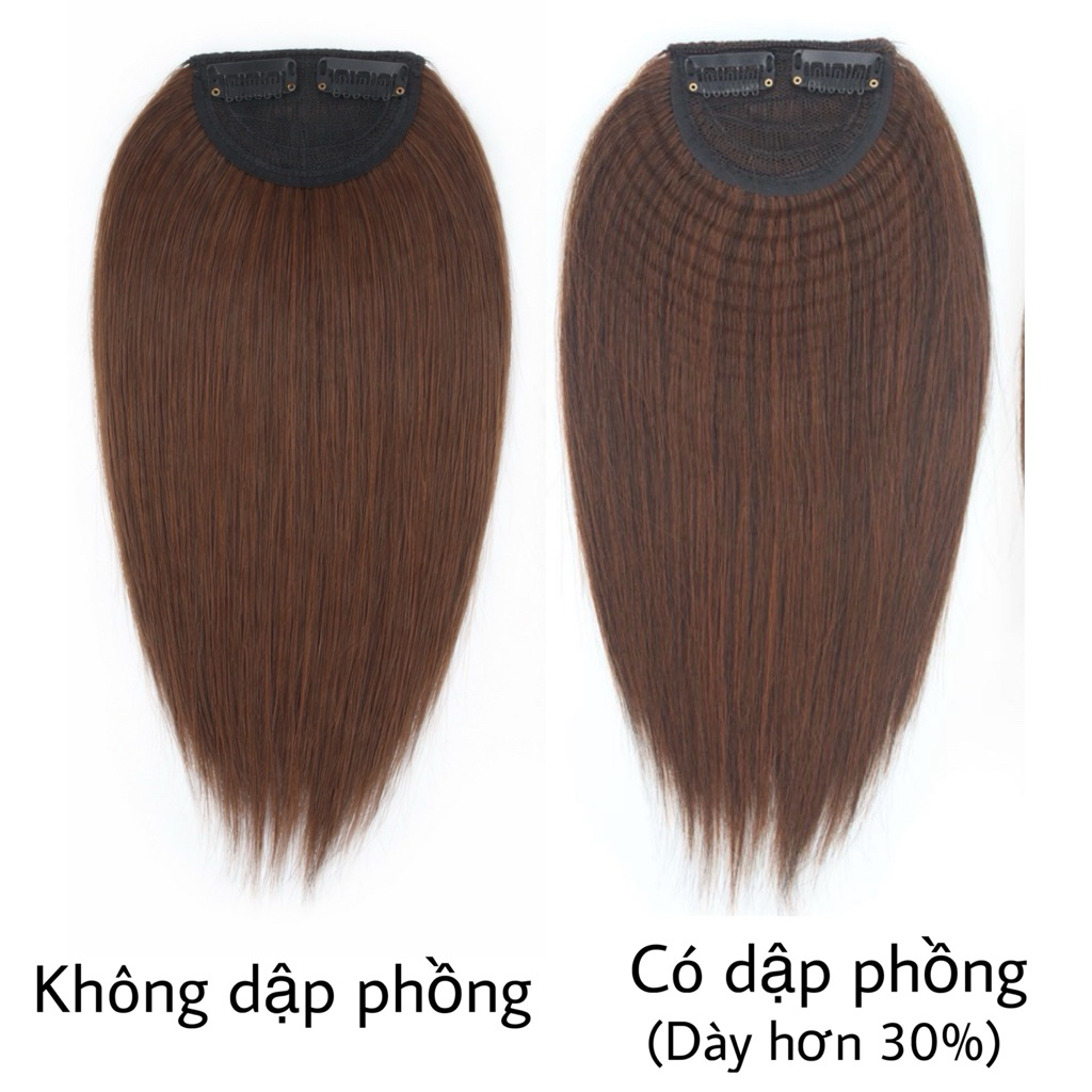 💋HÌNH THẬT💋 SET 2 TÓC GIẢ KẸP PHỒNG CHÂN TÓC SIÊU TỰ NHIÊN 💋