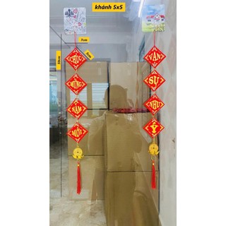 Câu Đối Tết 2026, Khánh Liễng Treo Tường Trang Trí, decor nhà cửa, Dải Liễn Nhung Đỏ sắc nét Chúc Mừng Năm Mới