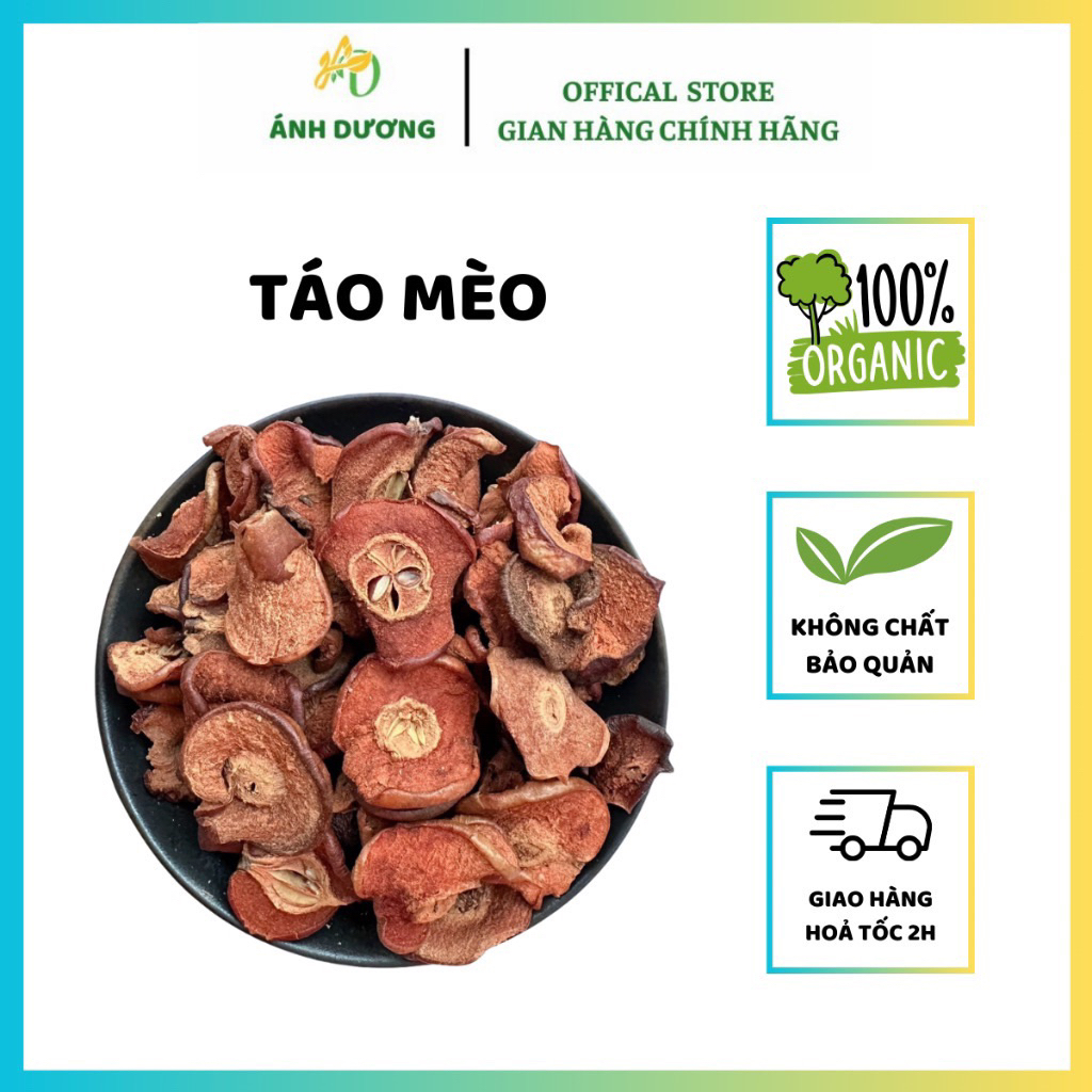 1KG Táo Mèo Khô | Sơn Tra | Ngâm Rượu, Hãm Trà, Giảm Cân, Tốt Cho Tim Mạch