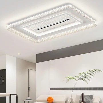 [QUẠT ĐÈN NHIỆT ĐỘ]Quạt đèn không cánh,Quạt ốp trần lắp cho trần chung cư thấp,Quạt trần đèn 3 chế độ sáng có điều khiển