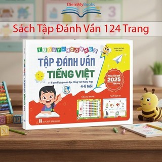 Sách- Tập đánh vần tiếng việt bé luyện đọc từ 4-6 tuổi giúp con đọc tiếng việt thông thạo 124 trang