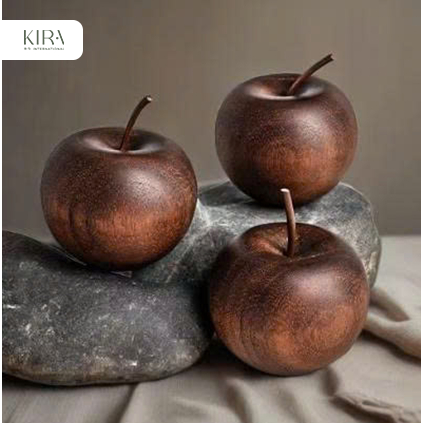 Táo khuếch tán hương bằng gỗ thiết kế sáng tạo, biểu tượng táo bình an – đồ decor trang trí nhà cửa, giúp lan tỏa hương