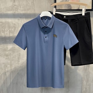 Áo polo thương hiệu địa phương in logo cơ bản nam/nữ vải chống nhăn 6 màu
