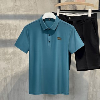 Áo polo thương hiệu địa phương in logo cơ bản nam/nữ vải chống nhăn 6 màu