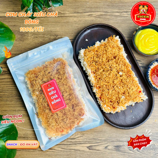 Cơm Cháy Chà Bông TIGER FOOD 04 Vị: Siêu Chà Bông, Tóp Mỡ, Phô Mai, Trứng Muối - Giòn Rụm Đậm Vị - Đồ ăn vặt Snack