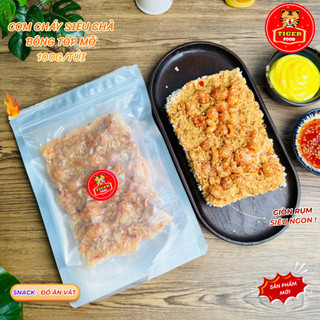 Cơm Cháy Chà Bông TIGER FOOD 04 Vị: Siêu Chà Bông, Tóp Mỡ, Phô Mai, Trứng Muối - Giòn Rụm Đậm Vị - Đồ ăn vặt Snack