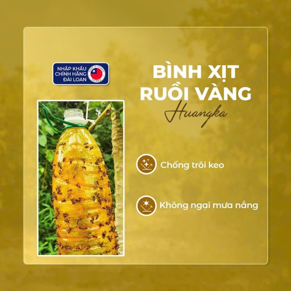 Bình Xịt Bẫy Ruồi Vàng Chính Hãng 260ml - An Toàn, Không Độc Hại