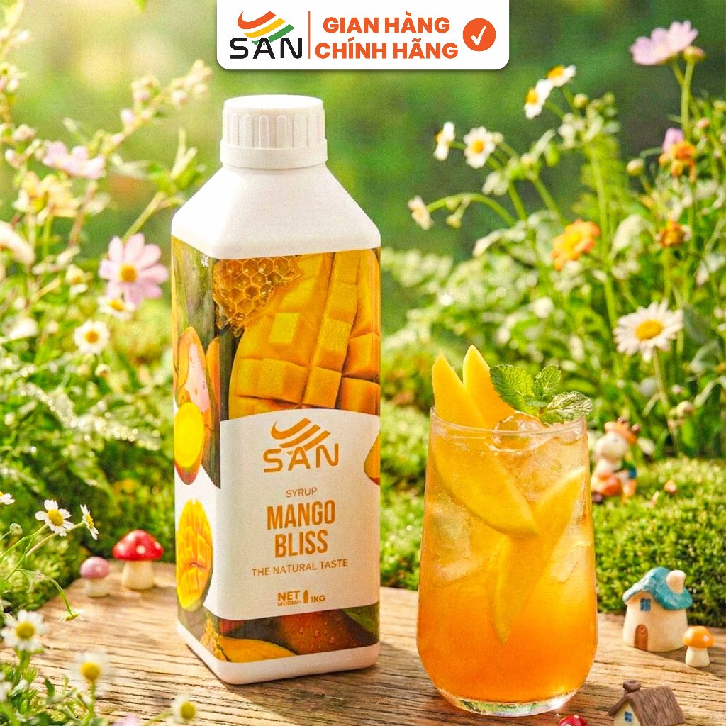 Syrup/siro XOÀI MẬT ONG SAN (có mẫu thử) - Trái Cây Tự Nhiên - Hương Thơm, Màu Sắc Nổi Bật