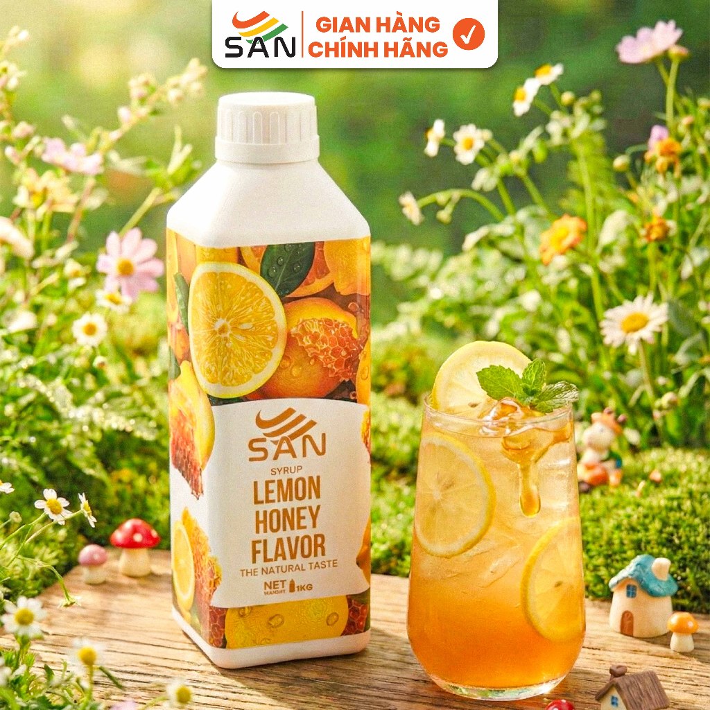 Syrup/siro CHANH VÀNG MẬT ONG SAN (có mẫu thử) - Trái Cây Tự Nhiên - Hương Thơm, Màu Sắc Nổi Bật