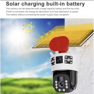 Camera dùng sim 4G kèm tấm pin đơn năng lượng Vstarcam BG71TR (IP-QD3-III-W4G-7W) 2 màn hình phân giải 2K (4 phân loại)