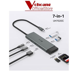 TP-LINK UH7020C - Hub USB Type-C 7in1 Với HDMI 4K, SD & microSD UHS-I, PD 100W, Truyền Dữ Liệu 5Gbps