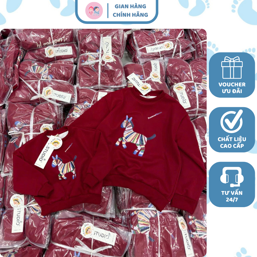 [À ƠI SHOP] K78- áo nỉ dài tay mẹ và bé- a106.264