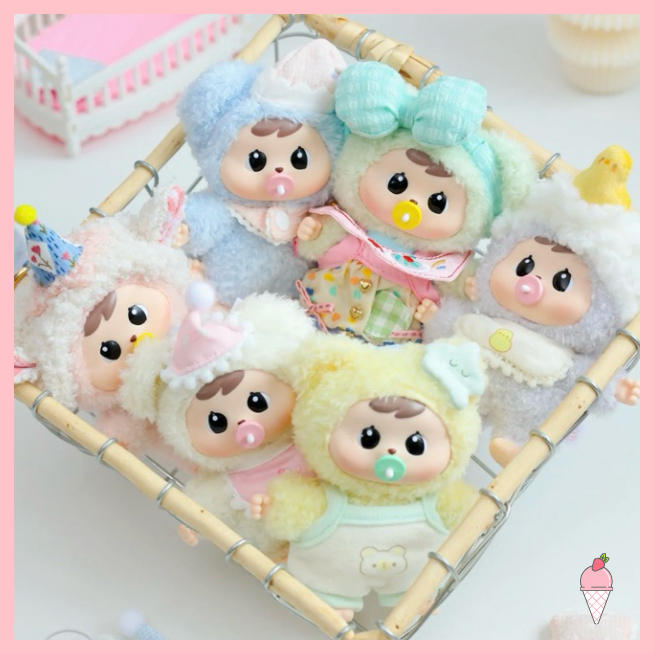 [Hỏa tốc HCM] Móc khóa gấu bông Bao-ao V2 Good Night Baby Serie chính hãng