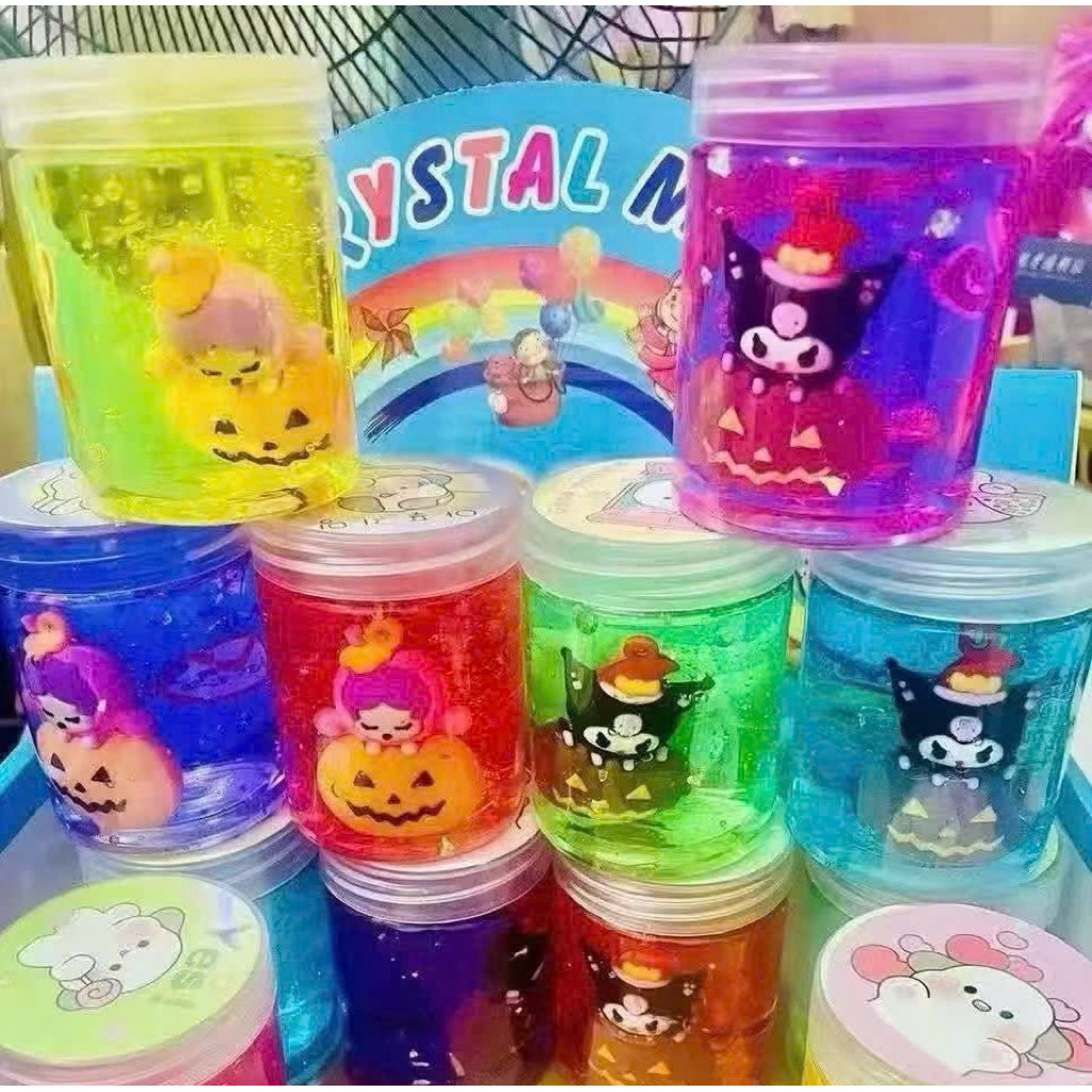 Sỉ khay 12/24 Đồ chơi Slime chất nhờn ma quái squishy nhiều mẫu nhiều màu