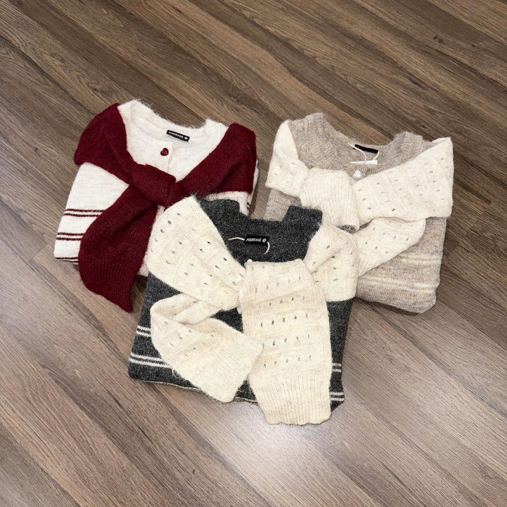 Áo Khoác Cardidgan Mirage Phối Khăn Choàng Hot Trend Local Brand Chất Len Mềm Mịn.