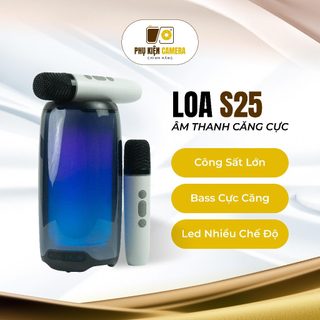 Loa Karaoke Bluetooth Zitek S25 – Công Suất 8W, Bass, LED – Tặng 2 Micro Không Dây